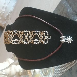 Brighton Arizona Sun Necklace and Scrolled Bracelet Set